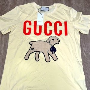GUCCI Lamb shirt  sz XL